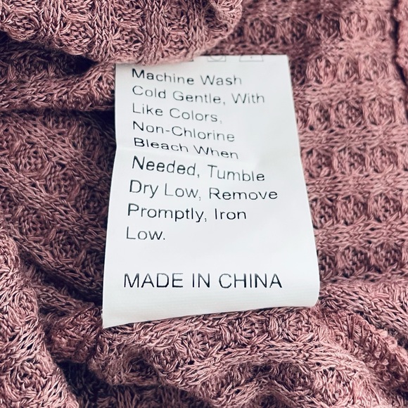 Shein Long Sleeve Crop Top Mauve Size Medium - Picture 7 of 8